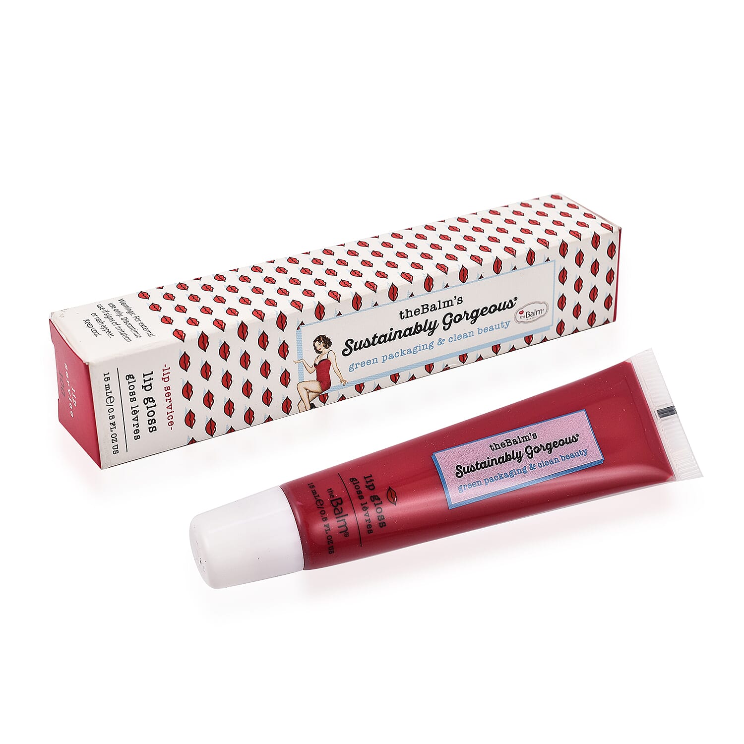 The Balm: Sustainably Gorgeous Lip Gloss Lip Service- 15ml 6296303 0