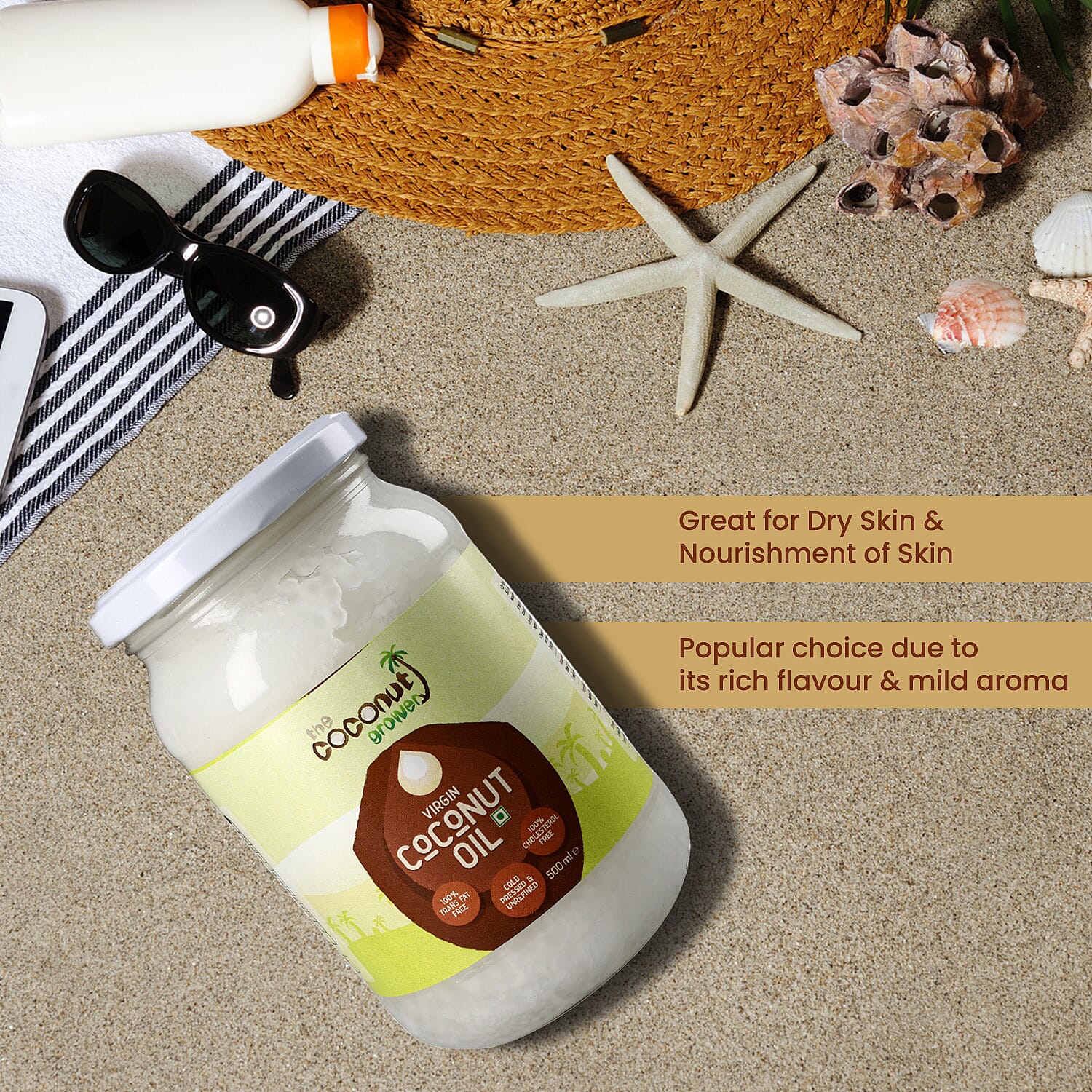 The Coconut Grower Cold Pressed Virgin Coconut Oil - 500ml 7275905 5