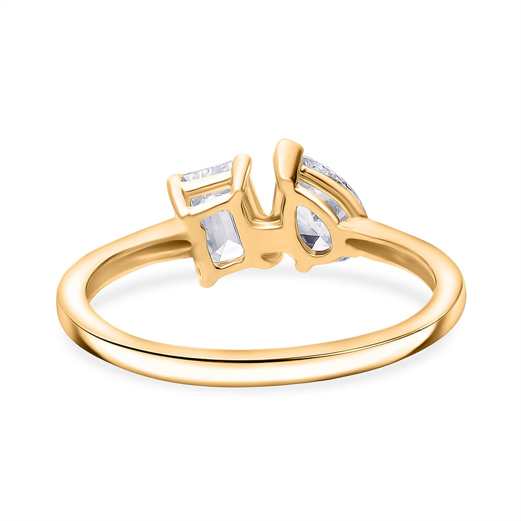 Luxuriant Lab Grown Diamond Ring in 18K YG VermeilSterling Silver  1.000  Ct.