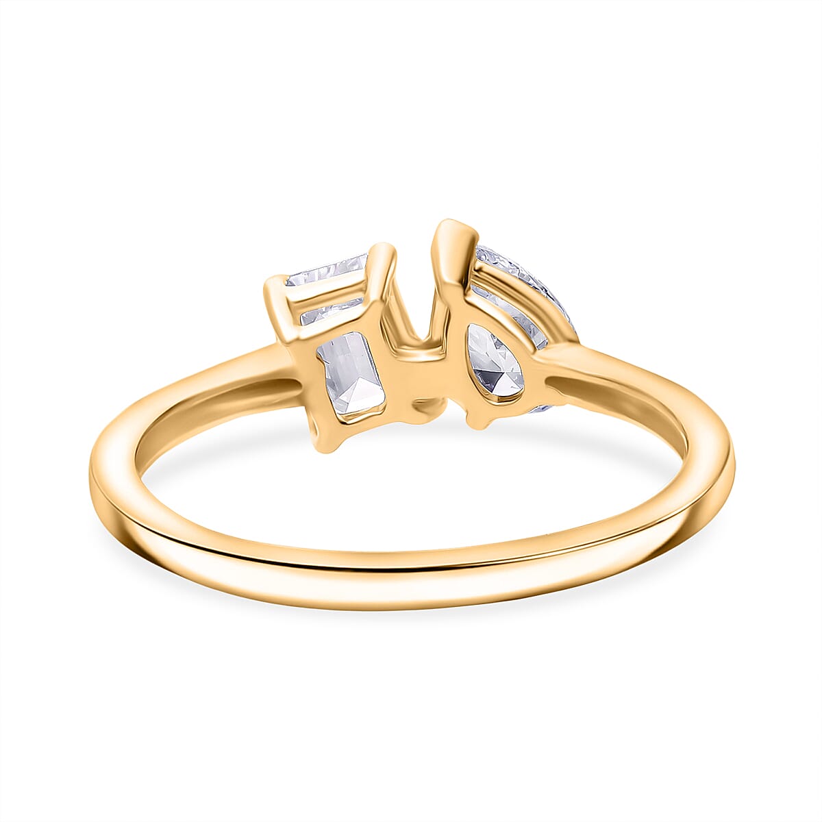 The TOI ET MOI LUXURIANT 1 Ct. Lab Grown Diamond Ring in 18K Yellow Gold Vermeil Over Sterling Silver 8211417 4