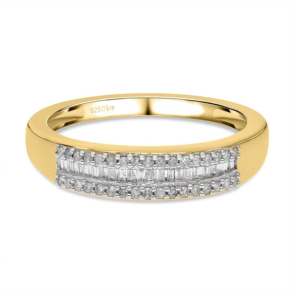 The Ultimate Diamond Band Ring in YG Vermeil Plated Sterling Silver 0.25 Ct.