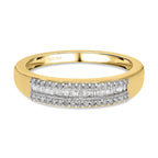 The Ultimate Diamond Band Ring in YG Vermeil Plated Sterling Silver 0.25 Ct.