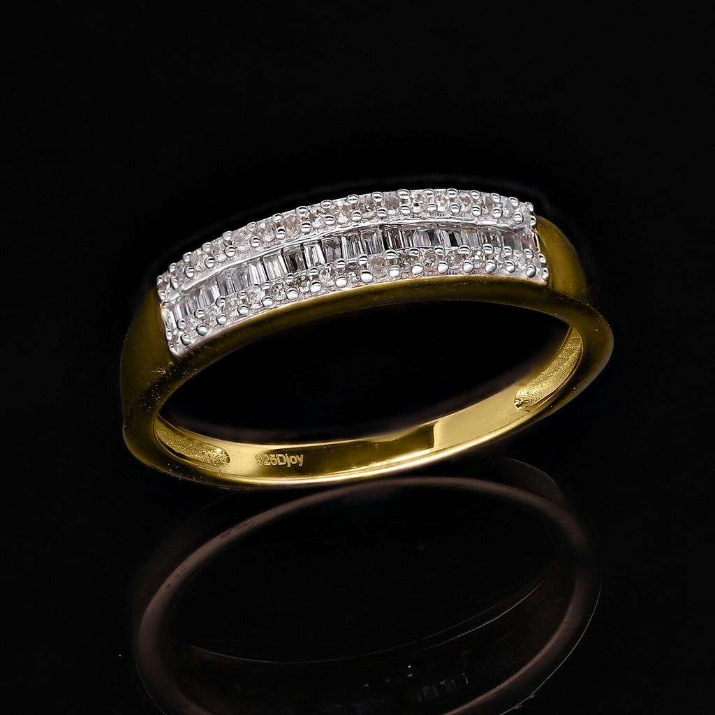 The Ultimate Diamond Band Ring in YG Vermeil Plated Sterling Silver 0.25 Ct.