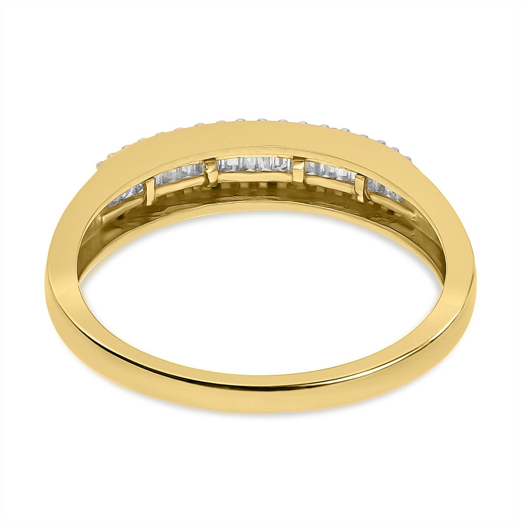 The Ultimate Diamond Band Ring in YG Vermeil Plated Sterling Silver 0.25 Ct.