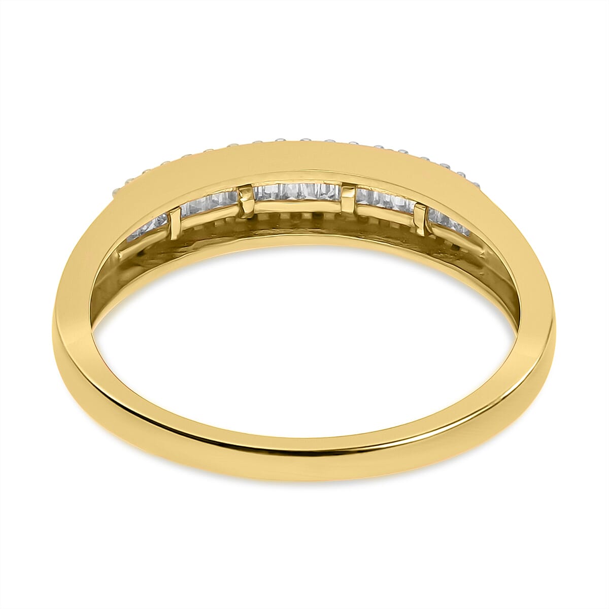 The Ultimate Diamond Wedding Band Ring in 18K Vermeil Yellow Gold Plated Sterling Silver 7560090 4