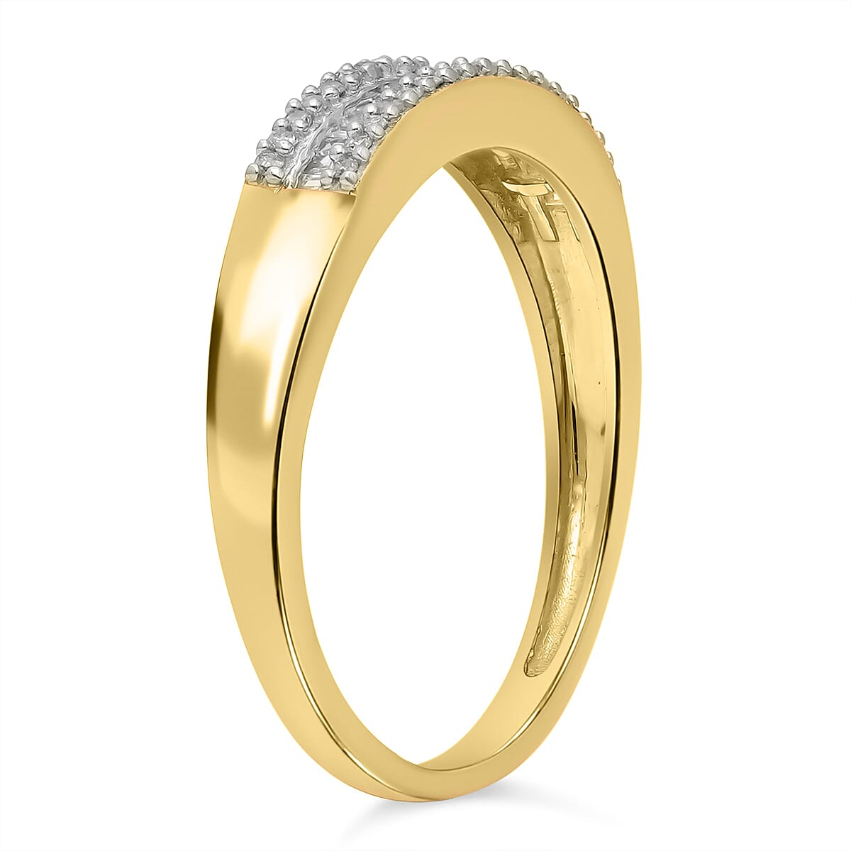 The Ultimate Diamond Wedding Band Ring in 18K Vermeil Yellow Gold Plated Sterling Silver 7560090 5