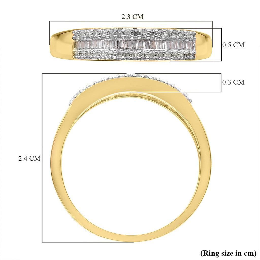 The Ultimate Diamond Band Ring in YG Vermeil Plated Sterling Silver 0.25 Ct.