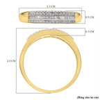 The Ultimate Diamond Band Ring in YG Vermeil Plated Sterling Silver 0.25 Ct.
