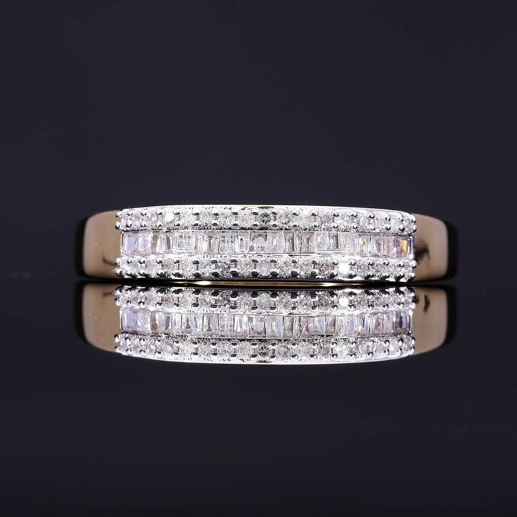 The Ultimate Diamond Band Ring in YG Vermeil Plated Sterling Silver 0.25 Ct.