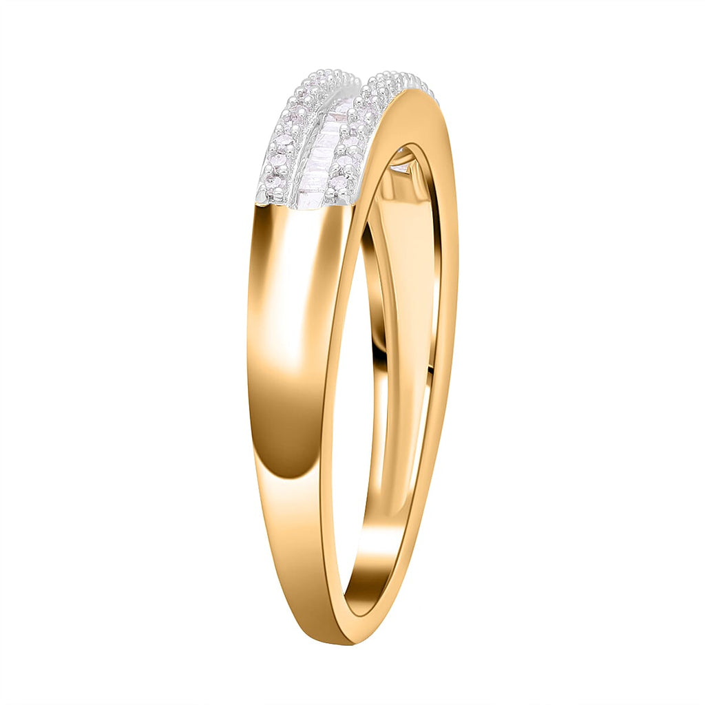 The Ultimate Diamond Band Ring in YG Vermeil Plated Sterling Silver 0.25 Ct.