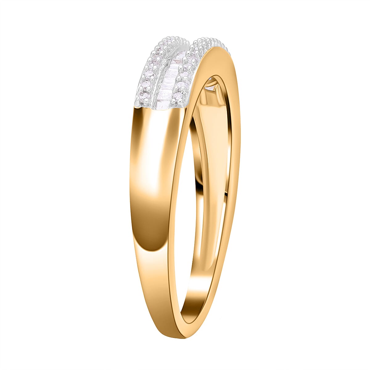 The Ultimate Diamond Wedding Band Ring in 18K Vermeil Yellow Gold Plated Sterling Silver 7560090 10