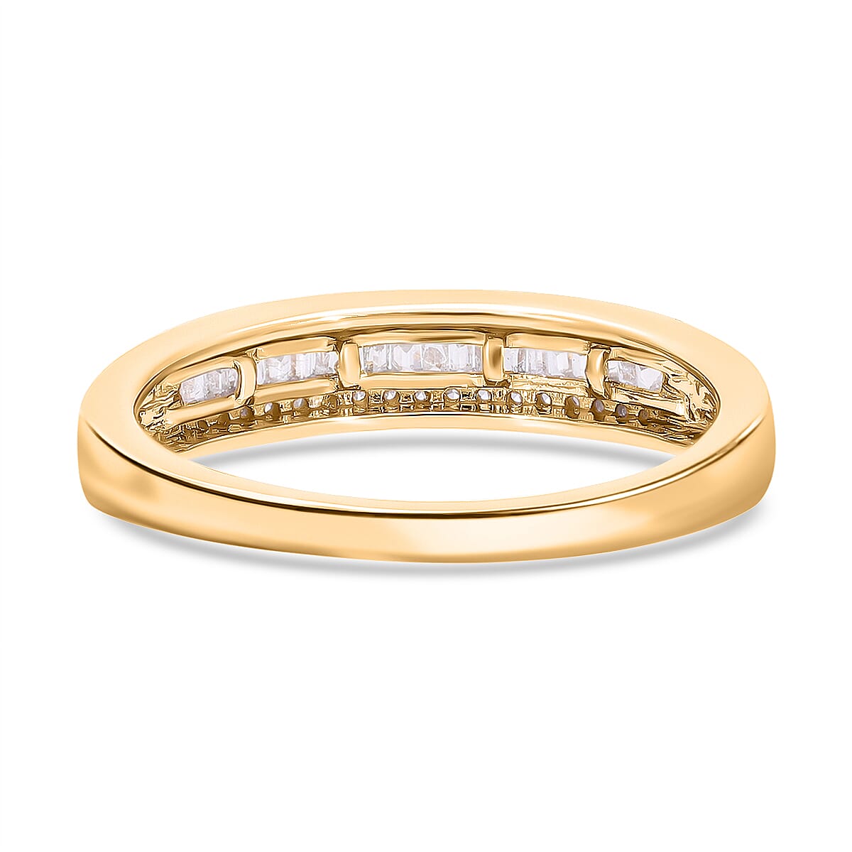 The Ultimate Diamond Wedding Band Ring in 18K Vermeil Yellow Gold Plated Sterling Silver 7560090 11