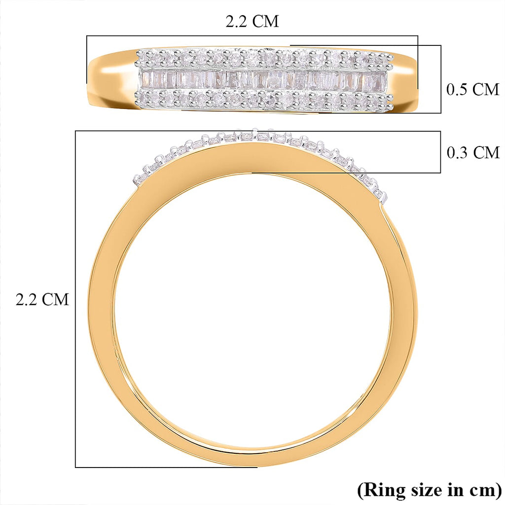 The Ultimate Diamond Band Ring in YG Vermeil Plated Sterling Silver 0.25 Ct.