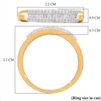The Ultimate Diamond Band Ring in YG Vermeil Plated Sterling Silver 0.25 Ct.