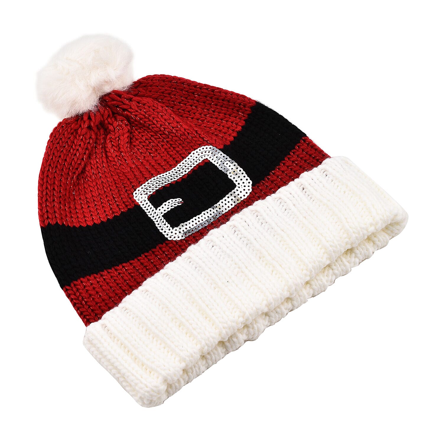 Thomas Calvi Acrylic Santa Style Winter Hat - Red 7301757 1
