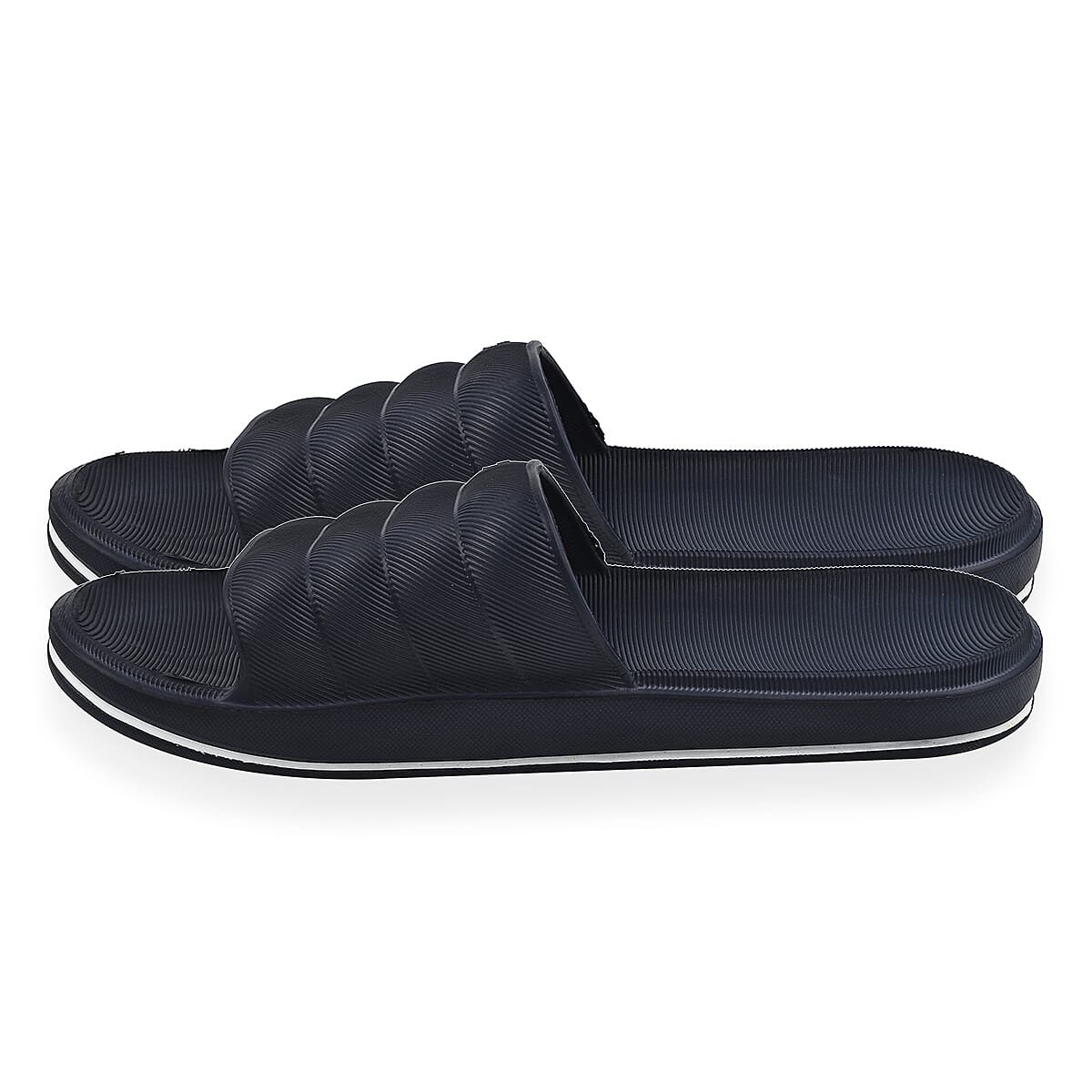Thomas Calvi Comfortable Summer Sliders in Navy Blue 6306624 2