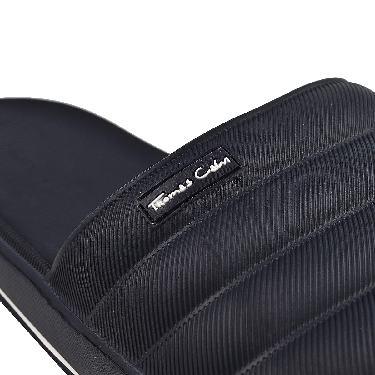 Thomas Calvi Comfortable Summer Sliders in Navy Blue 6306624 4