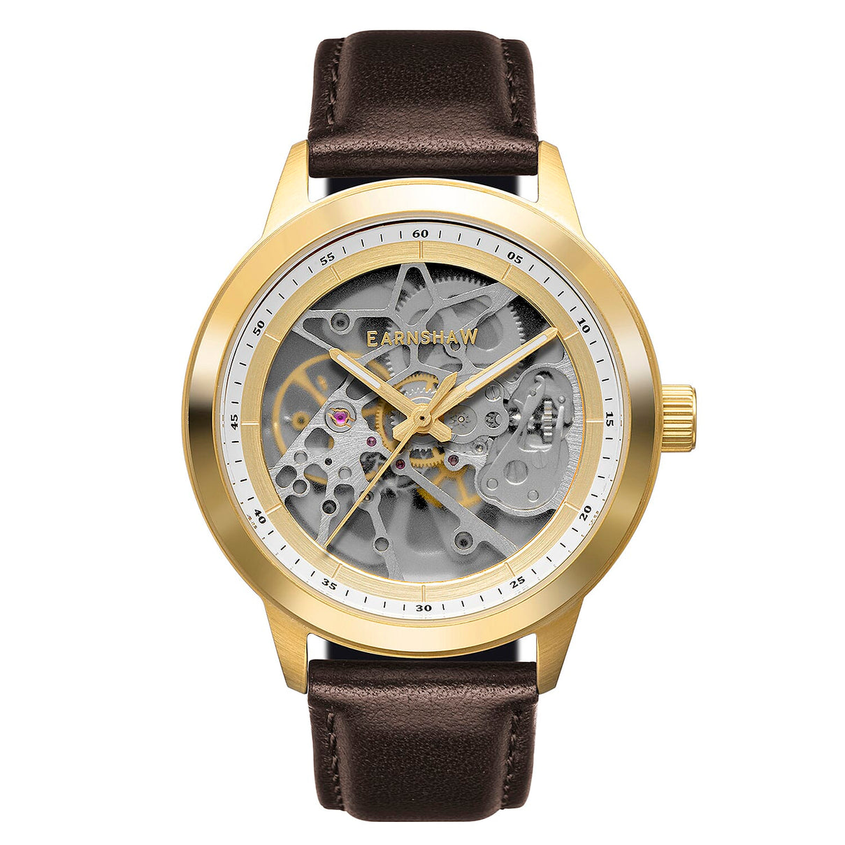 Thomas Earnshaw Mackenzie Skeleton Automatic Rustic Class Watch 7840808 0