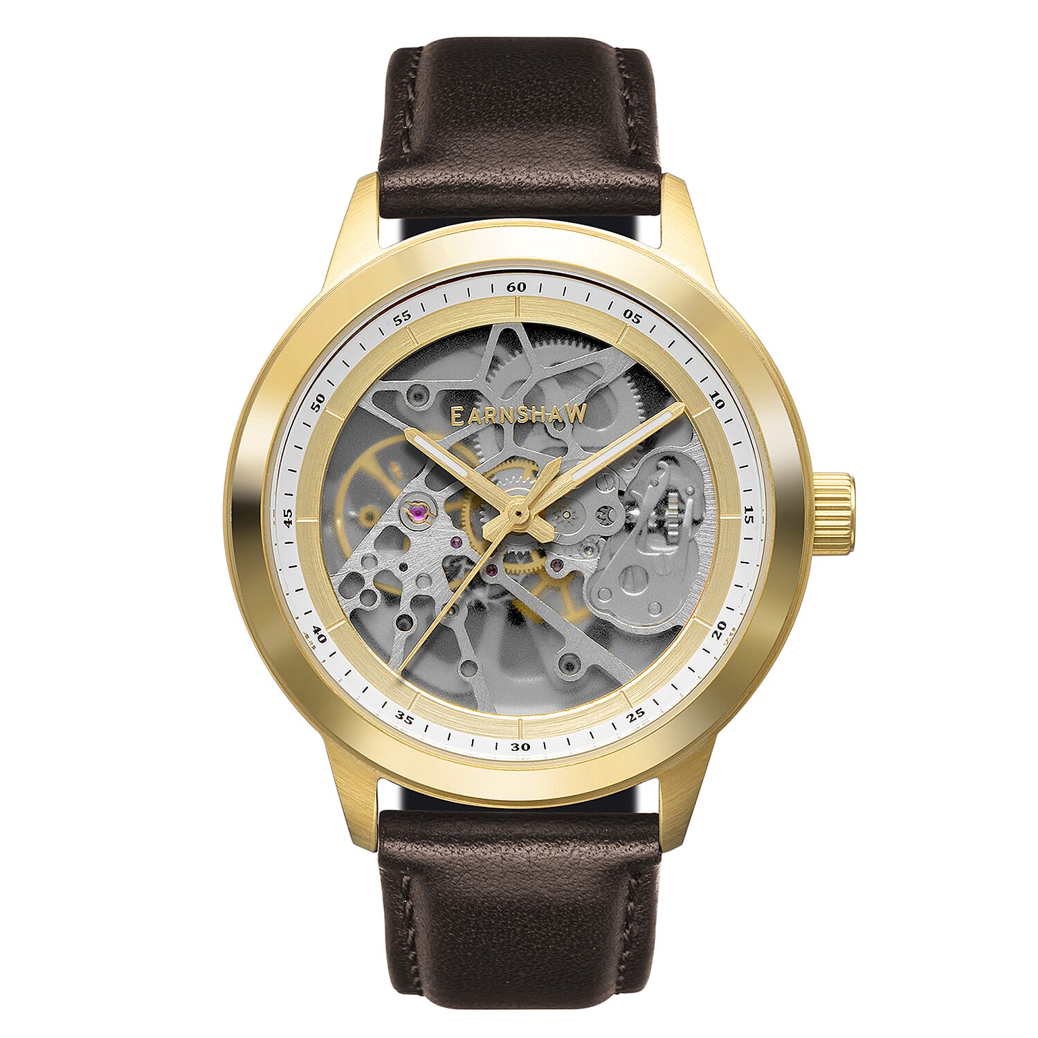 Thomas Earnshaw Mackenzie Skeleton Automatic Rustic Class Watch 7840808 0