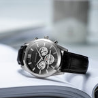 Automatic Mens Watch in Leather
