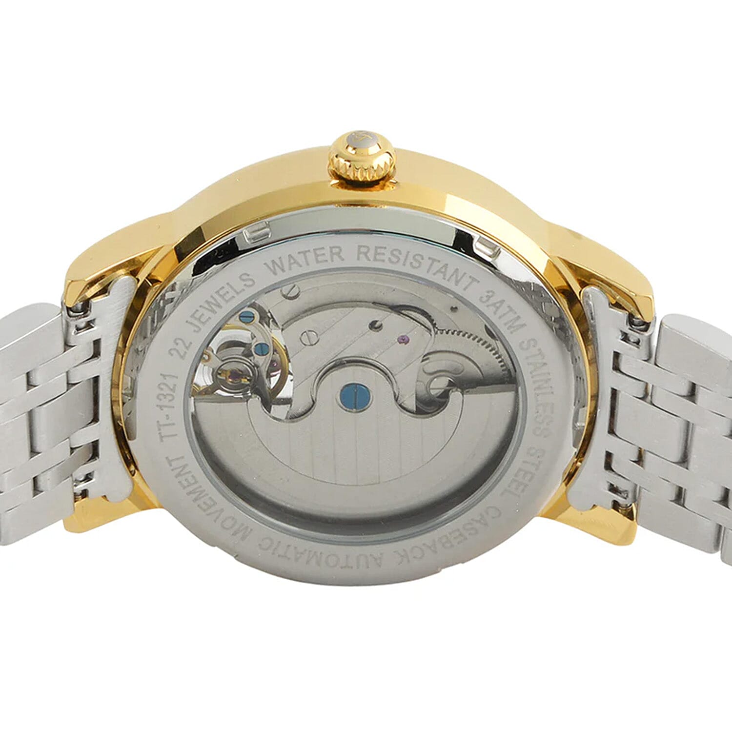 Thomas Tompion Automatic Mens Watch in Stainless Steel - Silver Gold 8251575 2