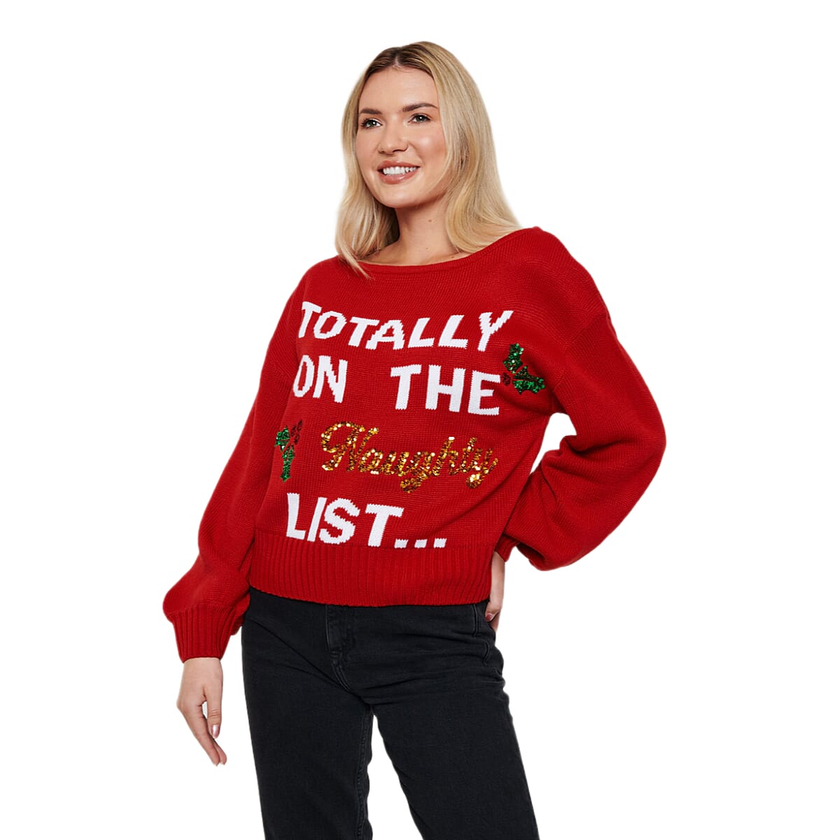 Threadbare Acrylic Jumper (Size - 10) - Red V32582858 1