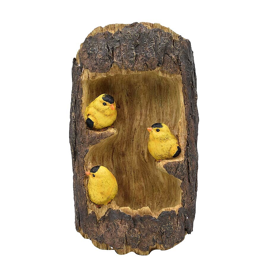 Three Birds Outdoor Solar Squirrel Outdoor Light for Garden and Home Decor - Yellow Birds and Yellow Light 6239752 0