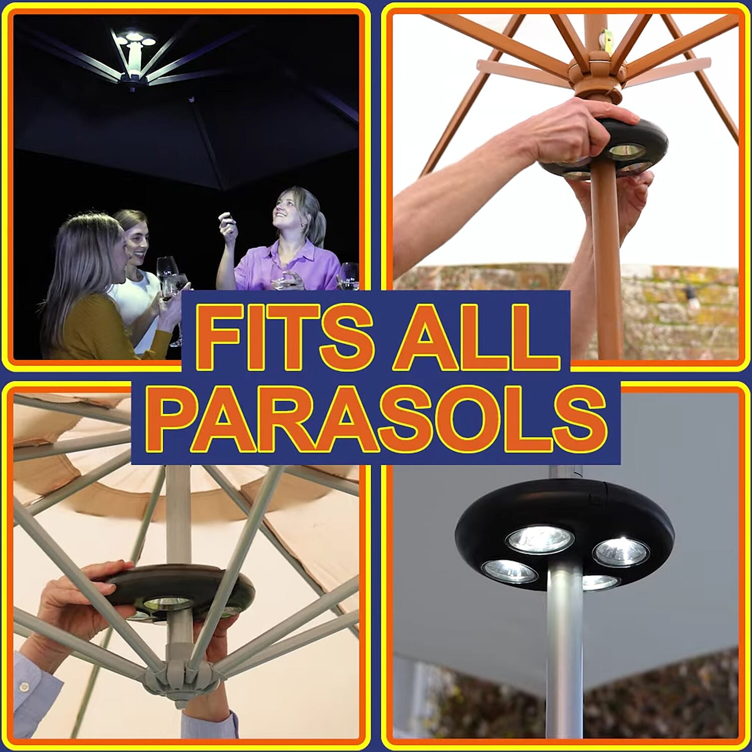 Three-Level Wireless LED Lights with 24-4 Bulb &amp; 4AA Battery (not included) - Black &amp; White 8412455 5