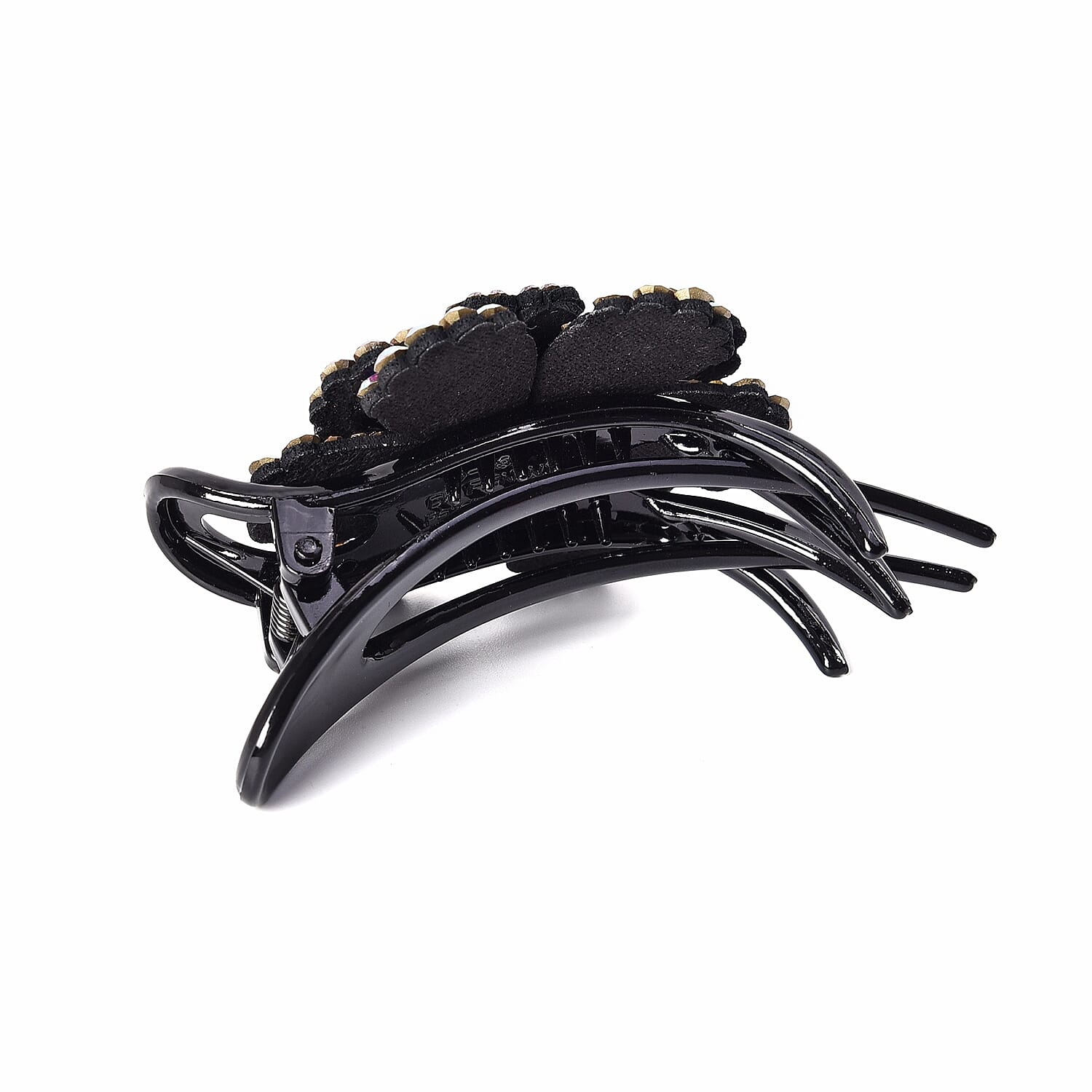 Three Teeth Flower Duck Clip - Dark Purple, Light Purple and AB Colour 3480198 1