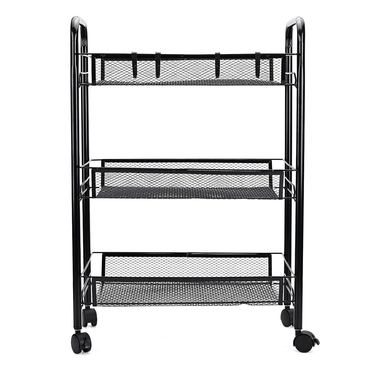 Three Tier Storage Cart With 2 Lockable Wheels 8193968 0