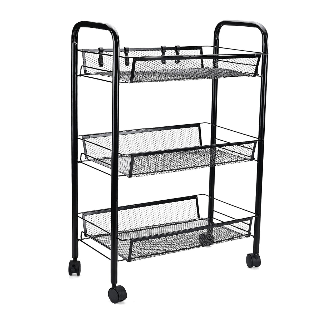 Three Tier Storage Cart With 2 Lockable Wheels 8193968 6