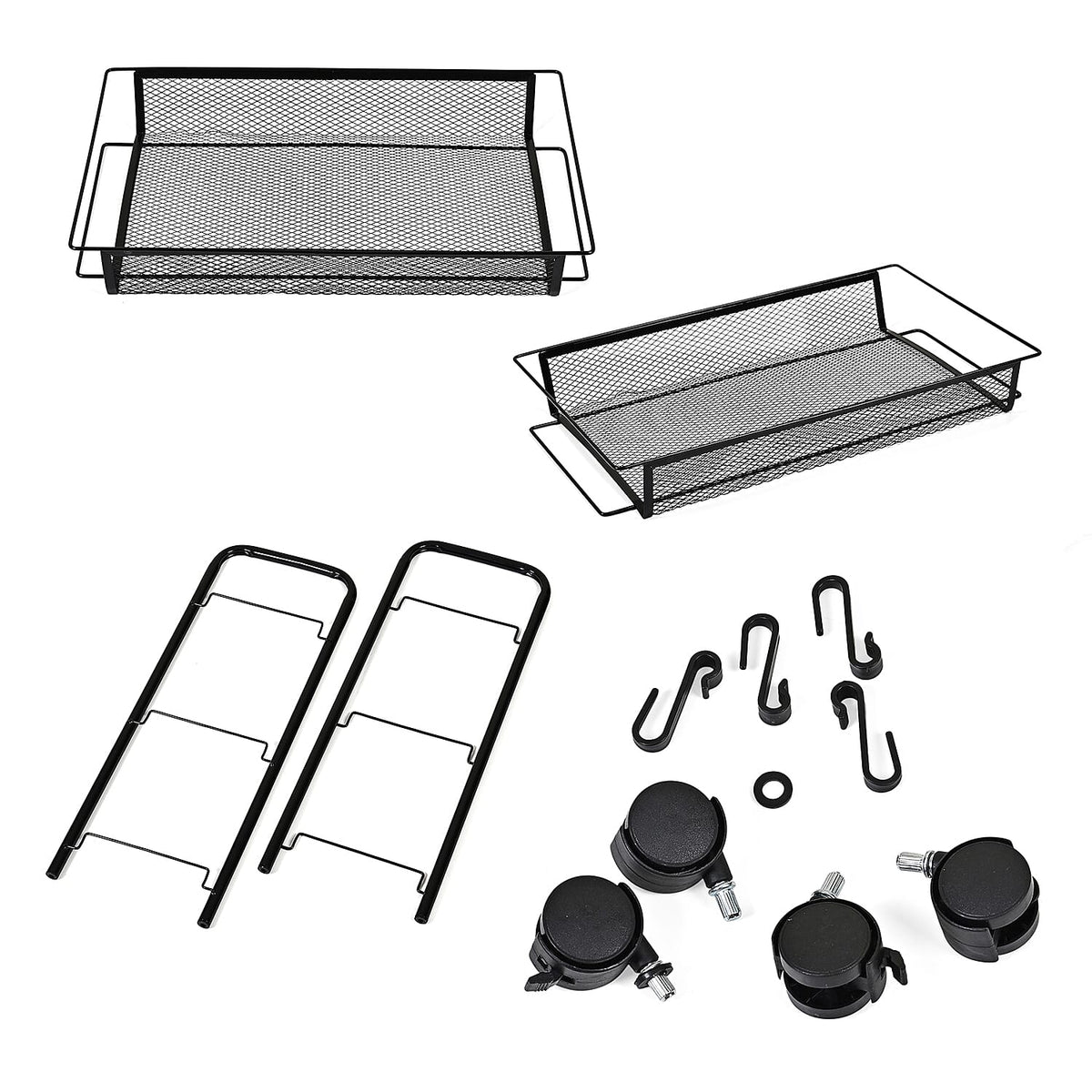 Three Tier Storage Cart With 2 Lockable Wheels 8193968 7