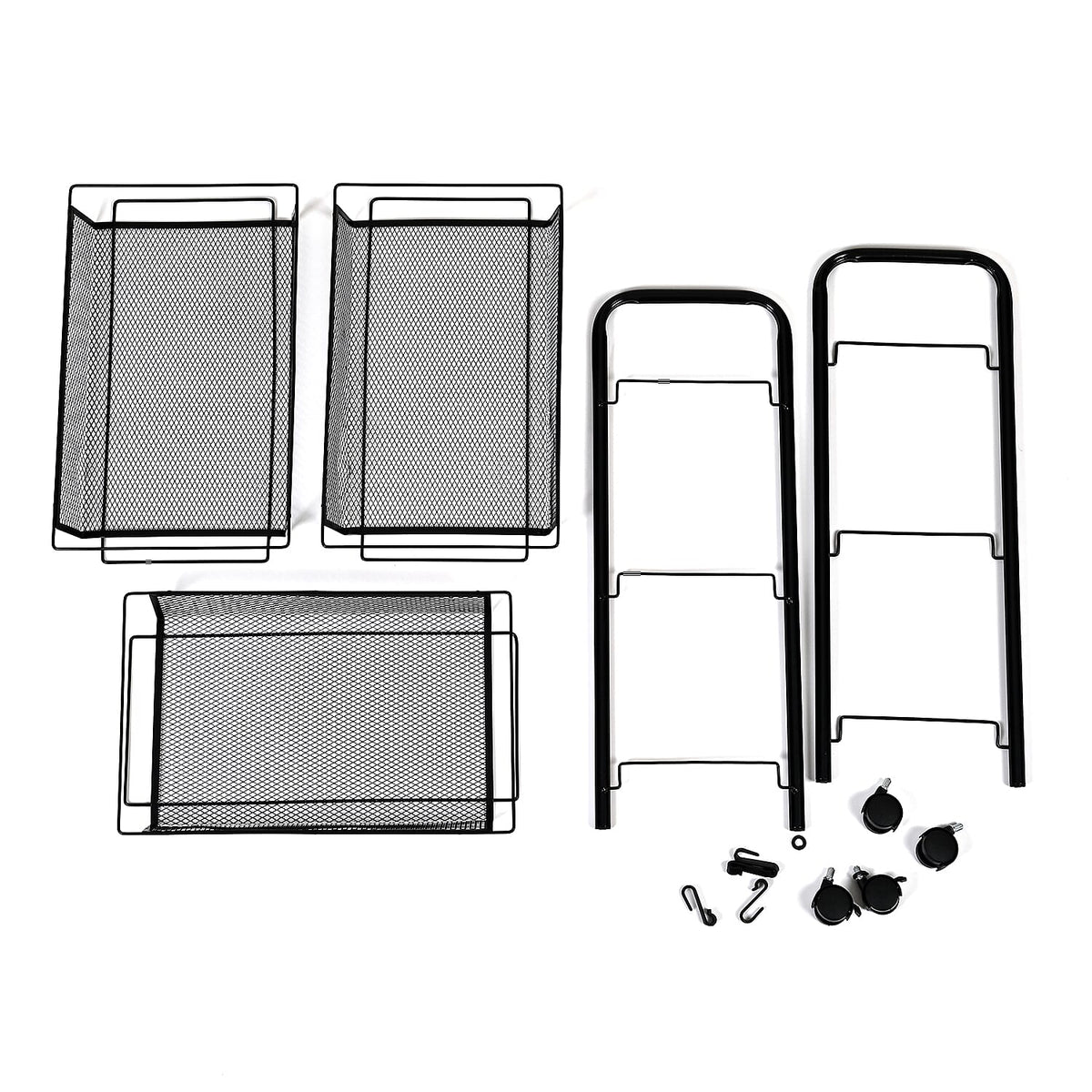 Three Tier Storage Cart With 2 Lockable Wheels 8193968 8