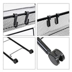 Three Tier Storage Cart With 2 Lockable Wheels