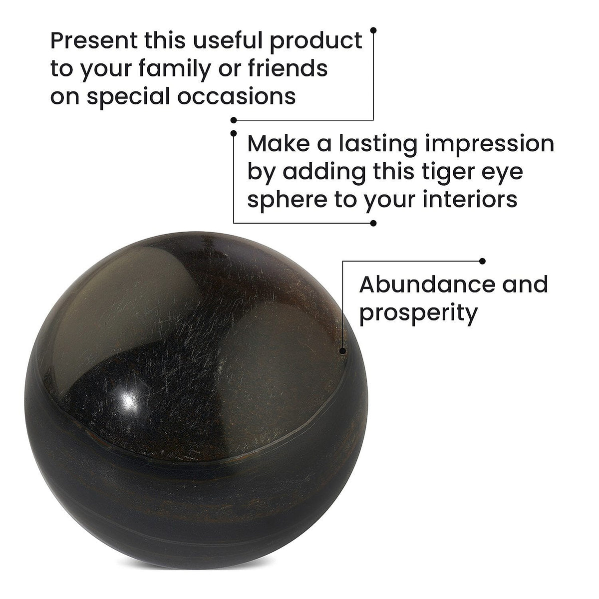 Tucson Find - Tiger Eye Gemstone Sphere 1700.00 Ct 7199559 5