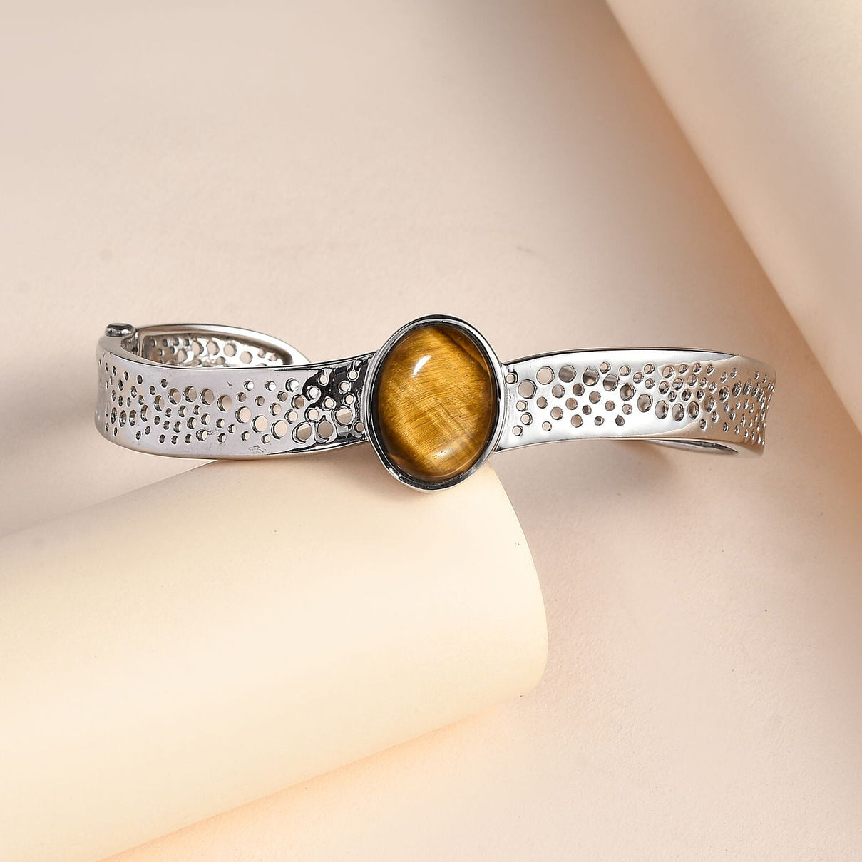 Tigers Eye Cuff Bangle (Size - 7.5) 7747287 2