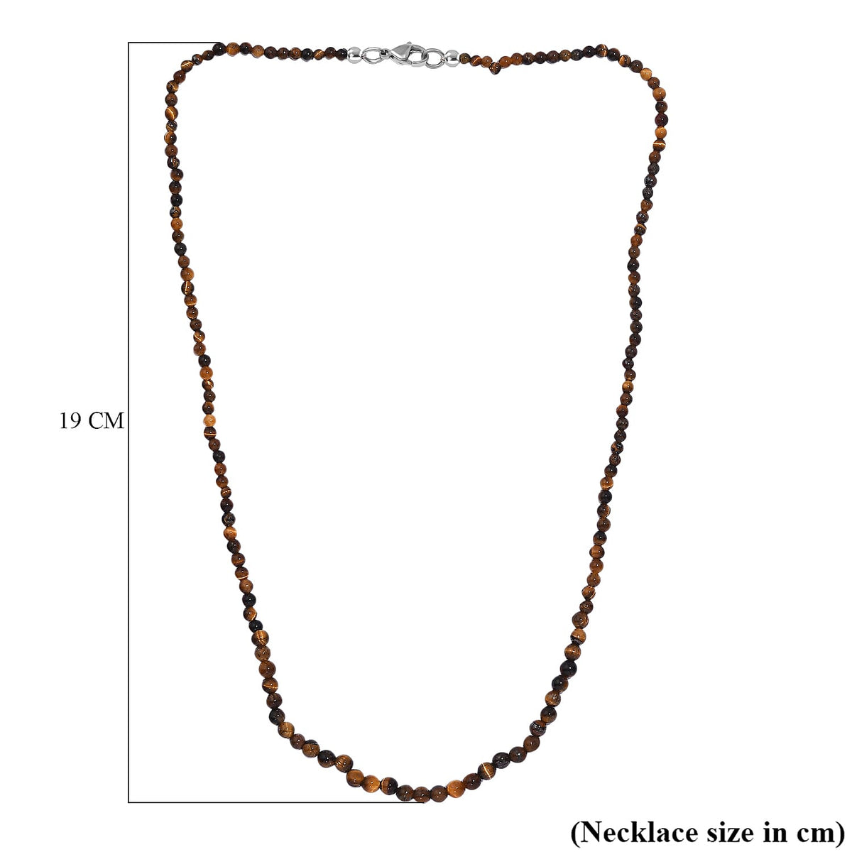 Tigers Eye Necklace (Size - 20) 45.0 Ct. 7955938 6