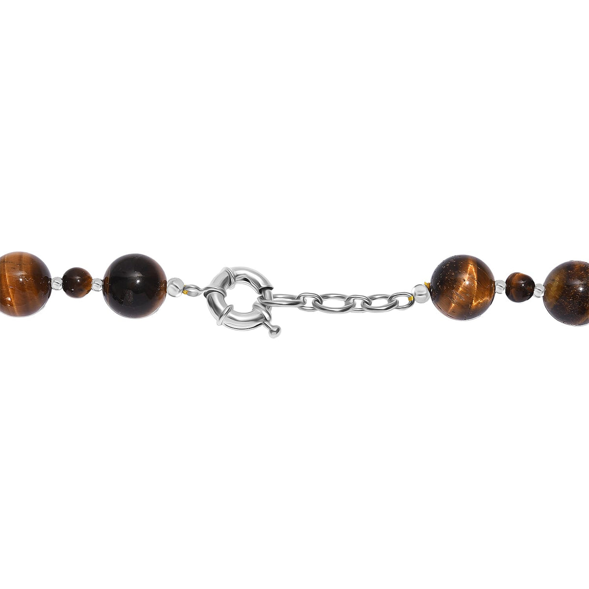 Close out Deal- Tigers Eye Necklace (Size - 20-1 Ext) with Spring Lock 523.00 Ct. 8163957 5