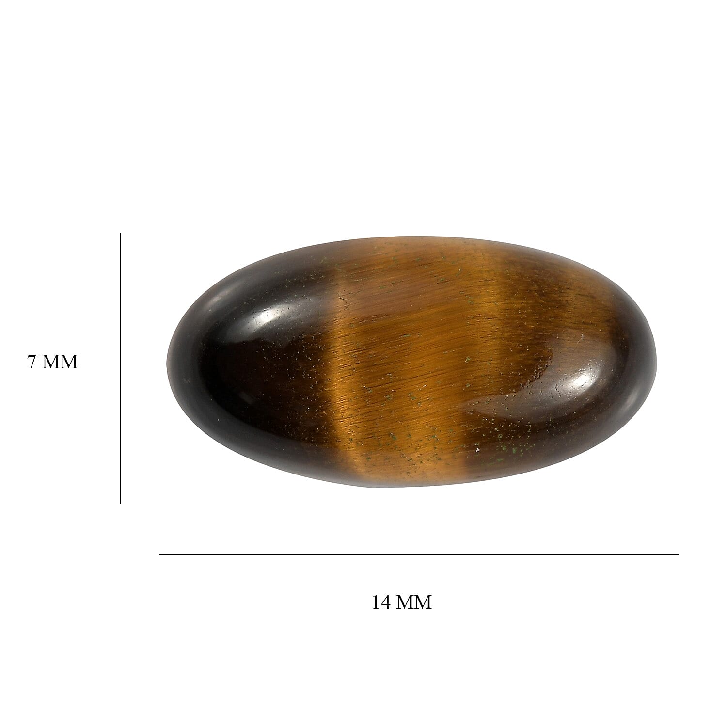 Tigers Eye Oval Cut Cut 14X7 mm Gemstone, 4.3 Ct 8499529 4