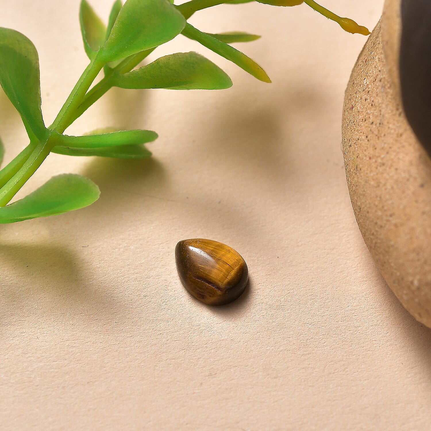 Tigers Eye Pear 8X6 mm Gemstone, 1.30 Ct 8511585 2