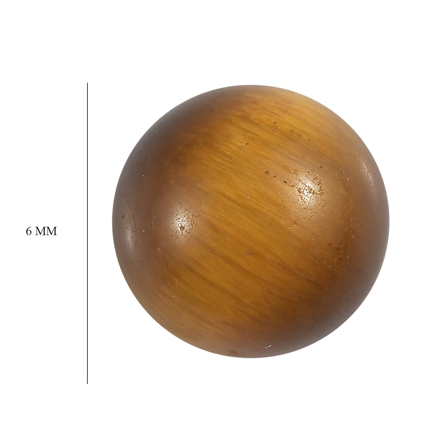 Tigers Eye Round 6 mm Gemstone, 0.80 Ct V32515705 4