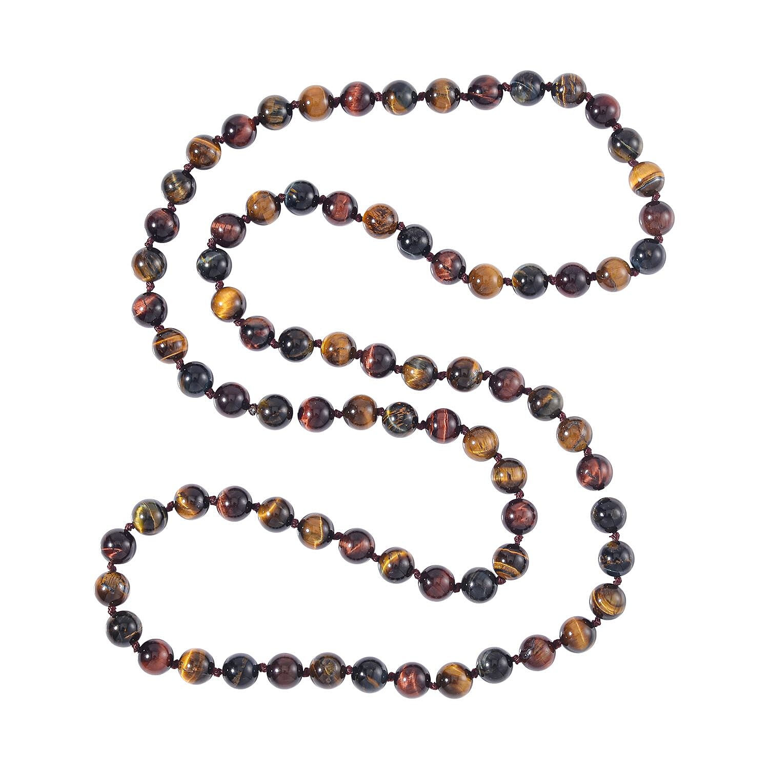 Multi Color Tigers Eye Stone Necklace 300.00 Ct. 8185344 0