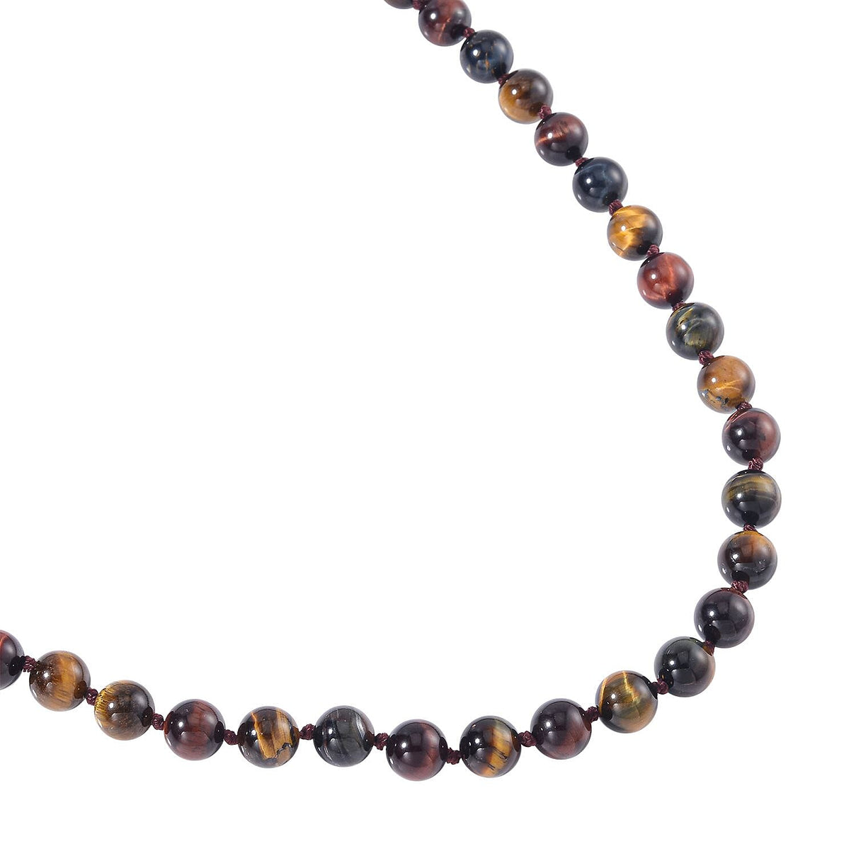 Multi Color Tigers Eye Stone Necklace 300.00 Ct. 8185344 3