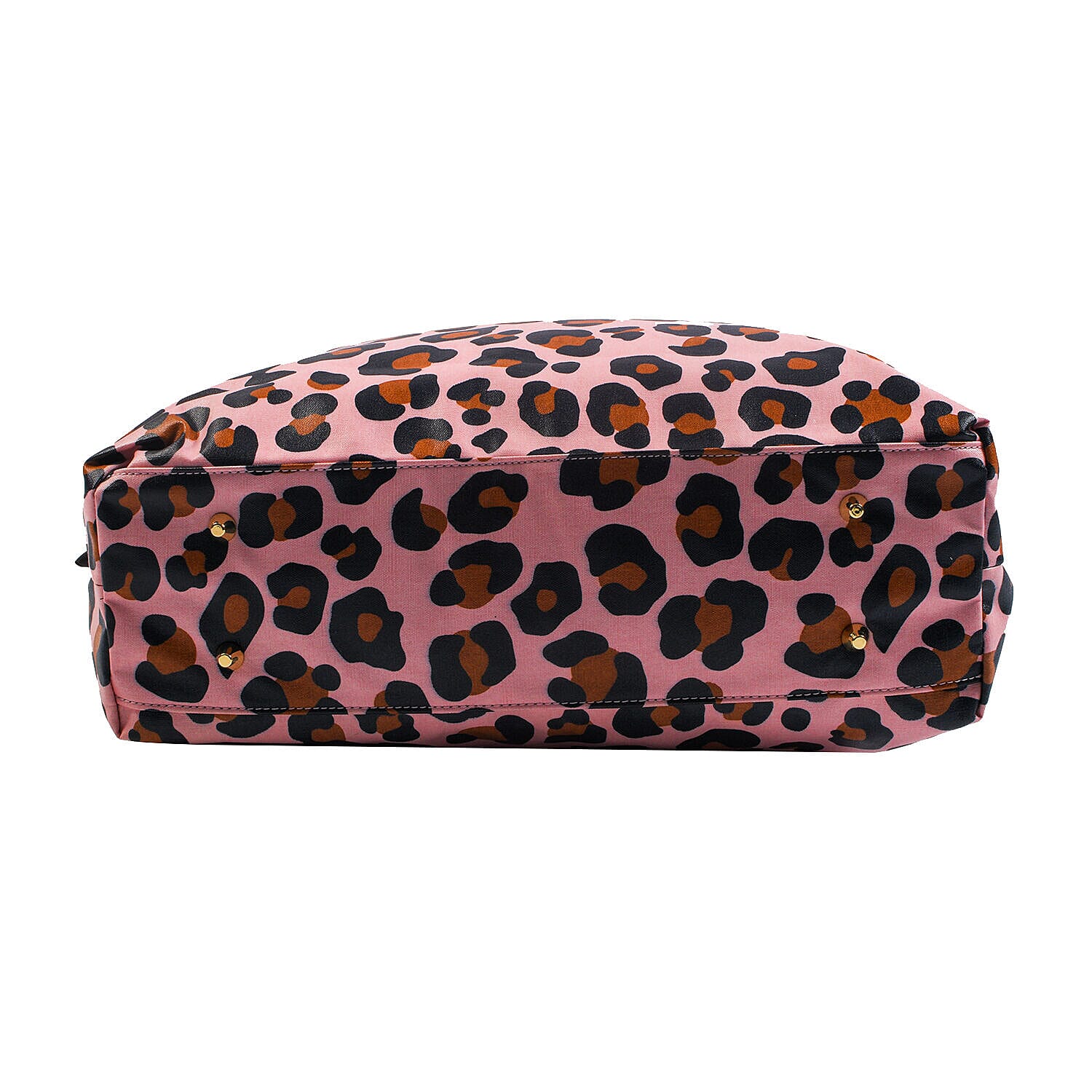 Tiggy &amp; BO Leopard Pattern Tote Bag with Zipper Closure and Detachable Shoulder Strap - Pink &amp; Black 6712563 2