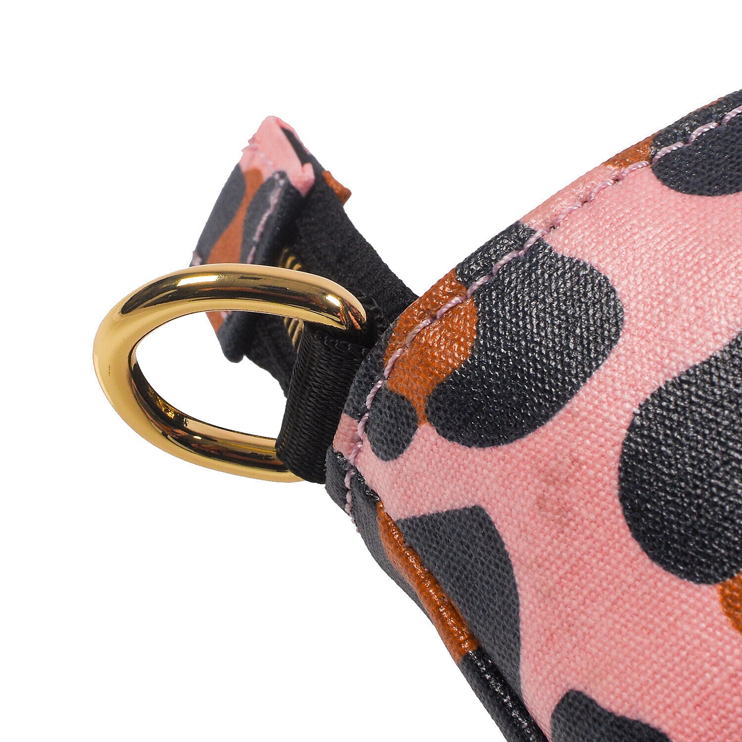 Tiggy &amp; BO Leopard Pattern Tote Bag with Zipper Closure and Detachable Shoulder Strap - Pink &amp; Black 6712563 4