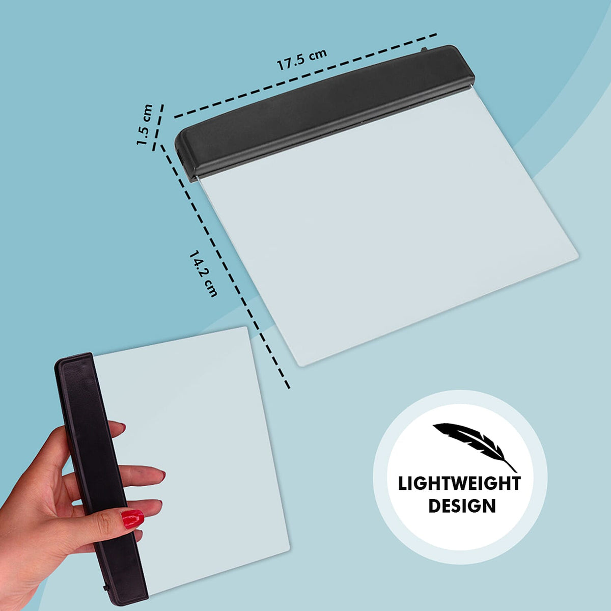 Book Reading Light Panel Lamp - Black 8064445 2