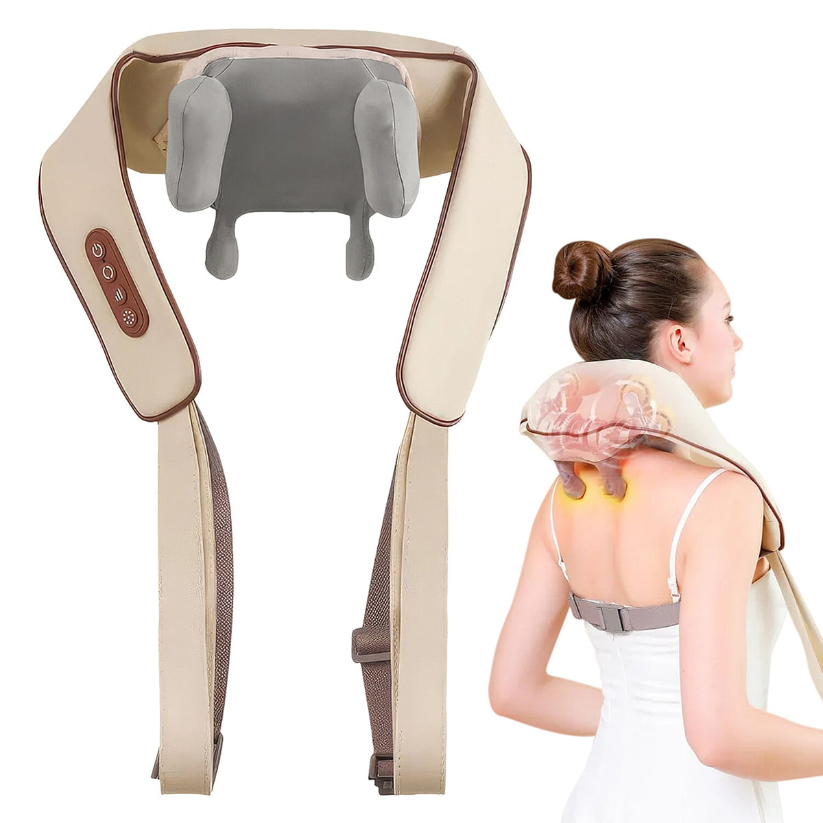 Electric Massager for Neck, Shoulder &amp; Back with Rechargeable Battery 8064424 0