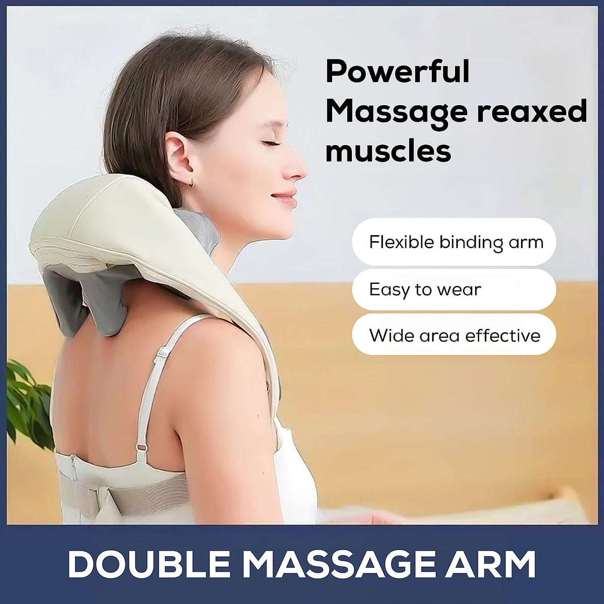 Electric Massager for Neck, Shoulder &amp; Back with Rechargeable Battery 8064424 2