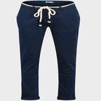 Ladies Cotton Blend Trousers with Rope Belt (Size - M) - Blue