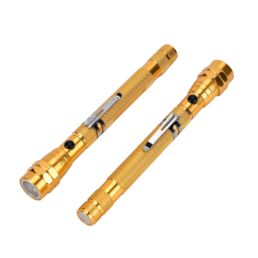 TJC Essential Set of 2 LED Flexible Magnetic Flashlight - Champagne